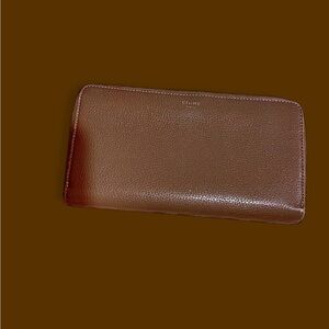 ✨ Céline Leather Zip Wallet – Khaki & Yellow | Chic Designer Essential ✨